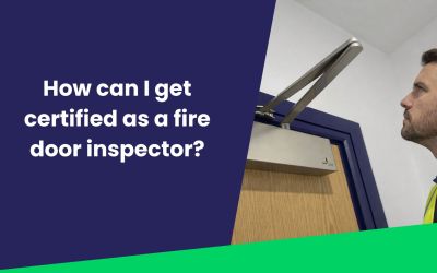 How can I get certified as a fire door inspector?