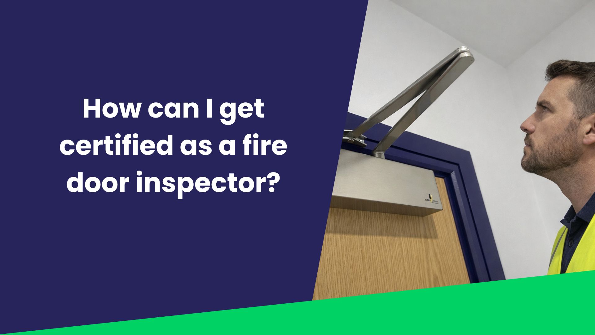 How can I get certified as a fire door inspector?